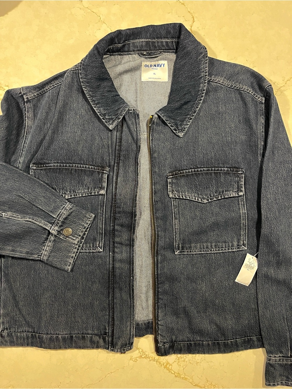 NWT Old Navy Washed Indigo Denim Chore Jacket